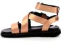 Kickers Comfort Leren Sandalen Neosunny Beige Dames - Thumbnail 5