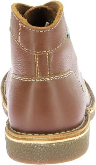 Kickers Comfort Leren Veterschoenen Brown Heren
