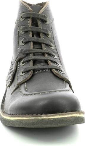 Kickers Comfort Leren Veterschoenen Green Heren