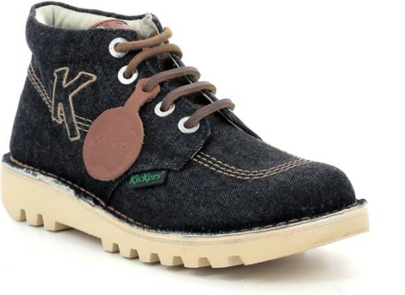 Kickers Comfort Veterschoenen Black Heren