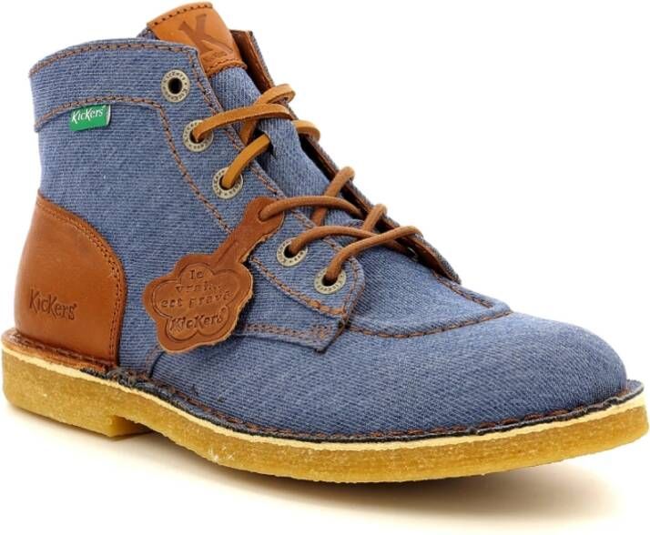 Kickers Comfort Veterschoenen Blue Heren