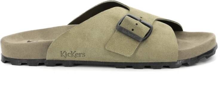 Kickers Comfortabele Esther Mules Green Dames