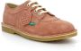 Kickers Comfortabele Leren Derby Schoenen Brown Dames - Thumbnail 4