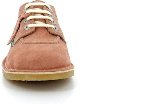 Kickers Comfortabele Leren Derby Schoenen Brown Dames