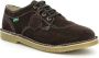 Kickers Comfortabele Leren Derby Schoenen Brown Heren - Thumbnail 2