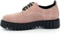 Kickers Comfortabele Leren Derby Schoenen Pink Dames - Thumbnail 5