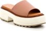 Kickers Comfortabele Leren Muiltjes Kick Hela Brown Dames - Thumbnail 2