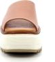 Kickers Comfortabele Leren Muiltjes Kick Hela Brown Dames - Thumbnail 5