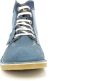 Kickers Comfortabele Vetersluiting Leren Enkellaarzen Blue Heren - Thumbnail 6