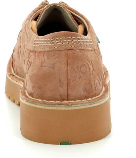 Kickers Daltrey Low Derby Schoenen Beige Dames