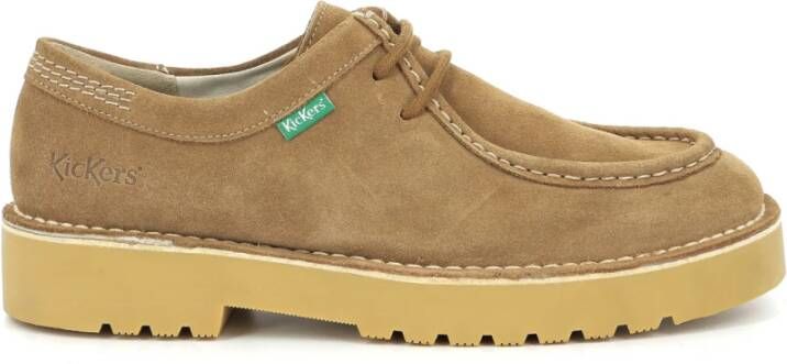 Kickers Daltrey Low Derby Schoenen Brown Heren