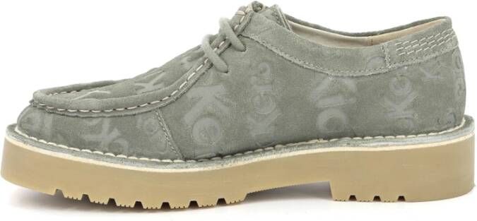 Kickers Daltrey Low Leren Derby Schoenen Green Dames