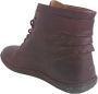 Kickers Dames Casual Bordeaux Rode Leren Laars Red Dames - Thumbnail 3