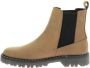 Kickers Deckfit Elastische Leren Laarzen Brown Dames - Thumbnail 5