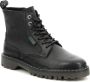 Kickers Decklock Laarzen Leer Veters Rits Black Dames - Thumbnail 8