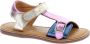 Kickers Diazz Leren Sandalen Multicolor Dames - Thumbnail 4