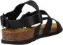 Kickers Elegant Buckle Flat Sandals Black Dames - Thumbnail 10