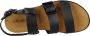 Kickers Elegant Buckle Flat Sandals Black Dames - Thumbnail 13