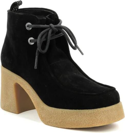 Kickers Heeled Boots Zwart Dames