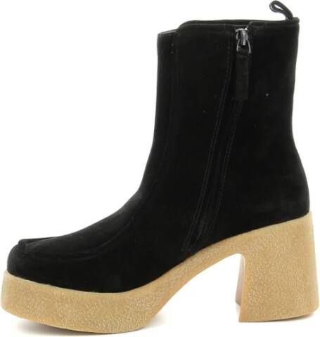 Kickers Heeled Boots Zwart Dames