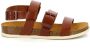 Kickers Comfort Leren Sandalen Kick Alana Brown Dames - Thumbnail 8