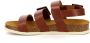 Kickers Comfort Leren Sandalen Kick Alana Brown Dames - Thumbnail 10