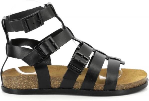 Kickers Kick Alexa Flat Sandals Zwart Dames