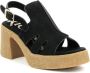 Kickers Comfort Leren Sandalen Black Dames - Thumbnail 8