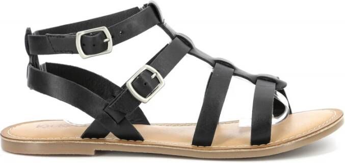 Kickers Kick Dazed Flat Sandals Zwart Dames