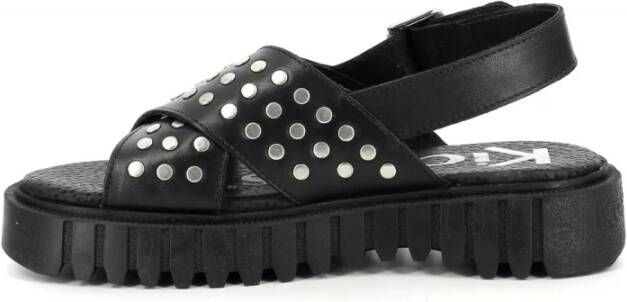 Kickers Kick Fact Flat Sandals Zwart Dames