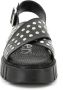 Kickers Kick Fact Flat Sandals Zwart Dames - Thumbnail 5