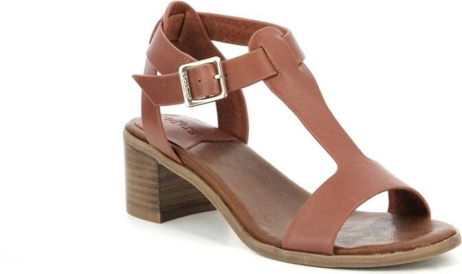 Kickers Kick Volga High Heel Sandals Bruin Dames