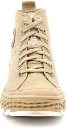 Kickers Kick Way Lace-up Boots Beige Dames