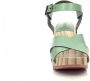Kickers Comfort Leren Sandalen Kick Wise Green Dames - Thumbnail 10