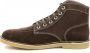 Kickers Comfortabele Veterschoenen van Leer Brown Heren - Thumbnail 3
