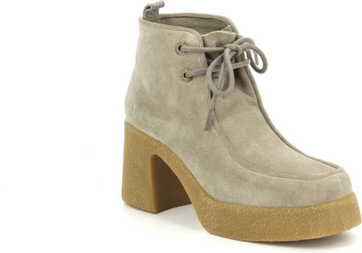 Kickers Lace-up Boots Beige Dames