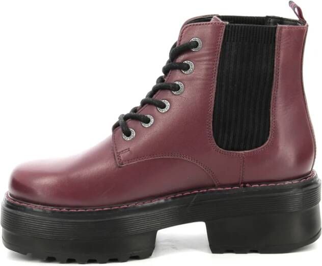 Kickers Lace-up Boots Rood Dames