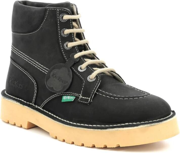 Kickers Lace-up Boots Zwart Heren