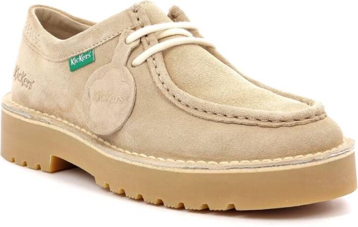 Kickers Laced Shoes Beige Dames