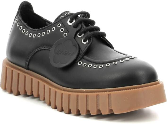 Kickers Laced Shoes Black Dames