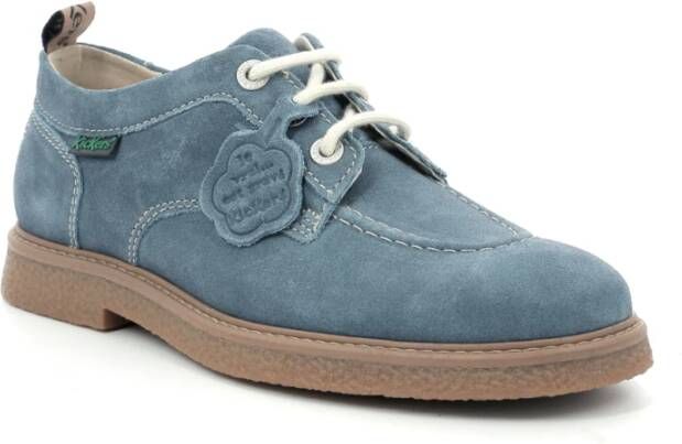 Kickers Laced Shoes Blue Heren