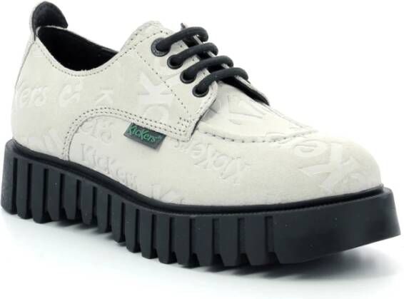 Kickers Laced Shoes White Dames