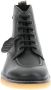 Kickers Legendarische Veterschoenen van Leer Black Heren - Thumbnail 6