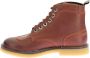 Kickers Legendarische Veterschoenen van Leer Red Dames - Thumbnail 5