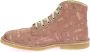 Kickers Legende Veterschoenen van Leer Pink Dames - Thumbnail 5
