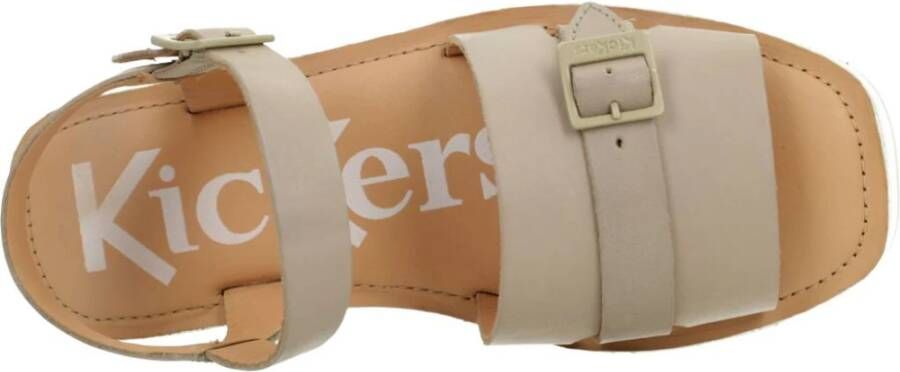 Kickers Modieuze Gesp Sluiting Platte Sandalen