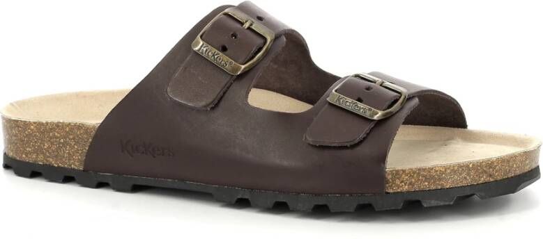 Kickers Sandalen Elk Bruin Heren