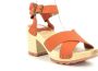 Kickers Kick Wise High Heel Sandals Oranje Dames - Thumbnail 6