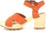 Kickers Kick Wise High Heel Sandals Oranje Dames - Thumbnail 4
