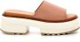 Kickers Comfortabele Leren Muiltjes Kick Hela Brown Dames - Thumbnail 7